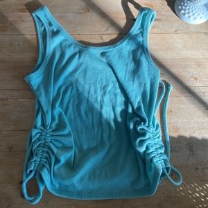 Green/Blue Marshalls Side Tie Tank